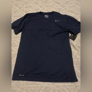 Nike Dri Fit The Nike Tee Adult Medium Navy Shirt New